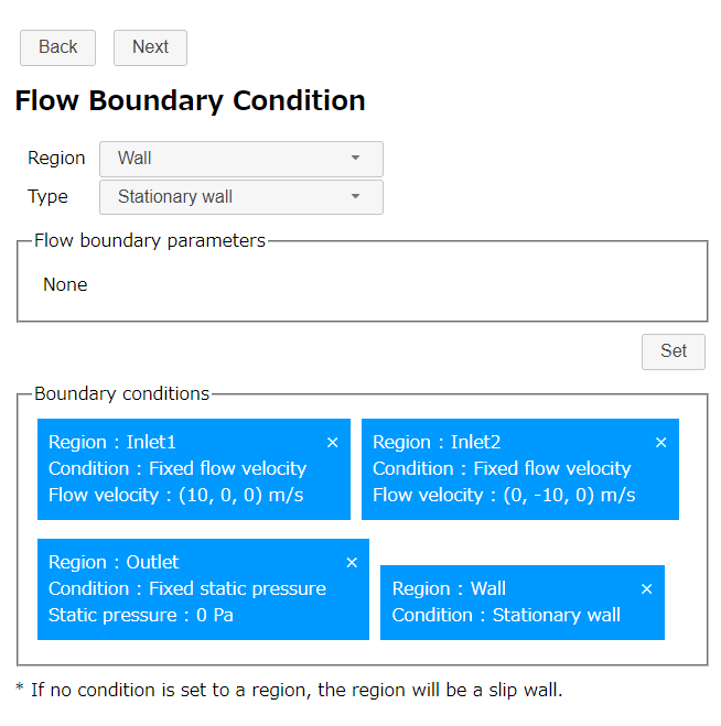 Flow Boundary Condition